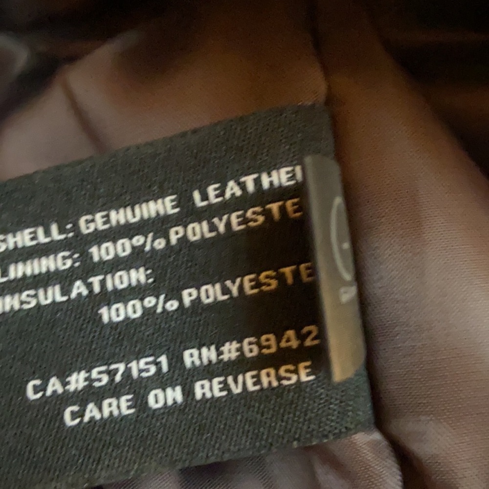Wilsons Leather coat sz XL brown euc - Picture 8 of 8
